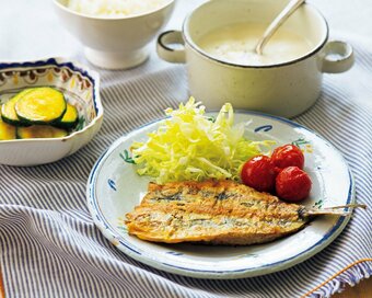 やせやすい体をつくる洋風魚献立。卵と粉チーズで子どもも食べやすく