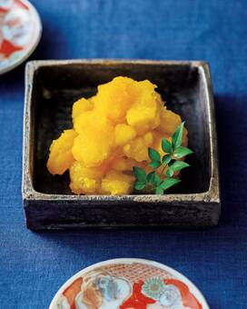 ほっこり栗きんとんのレシピ。面倒なサツマイモの裏ごしは不要