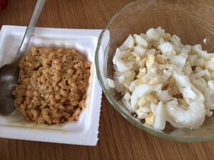 納豆＆チーズ入りちくわ