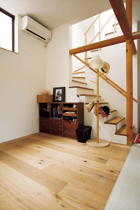 フリースペースのフローリング部分