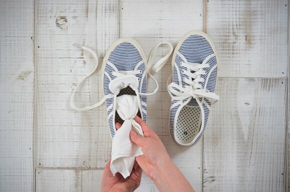 布で包んでシューキーパーに