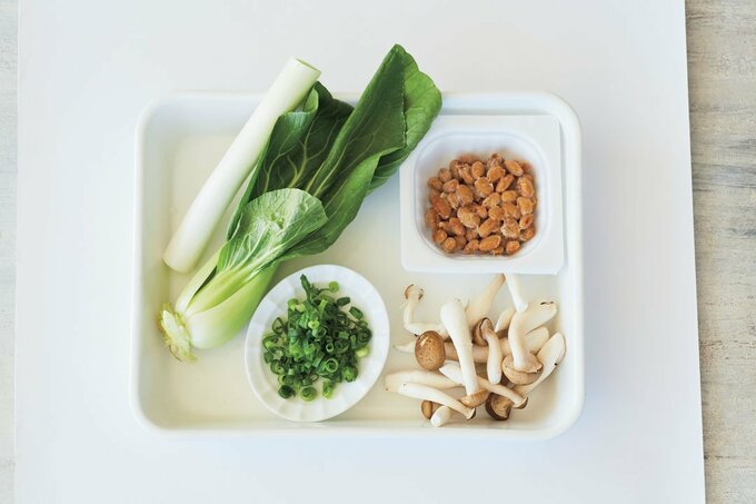 チンゲンサイ納豆など