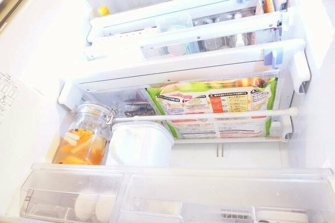 冷蔵庫につっぱり棒