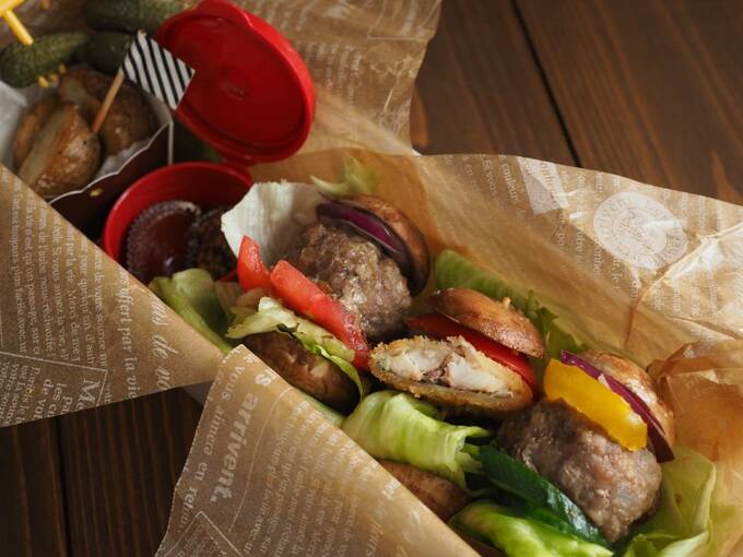 中にワックスペーパーを2枚敷いています