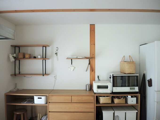 棚の上はすっきり