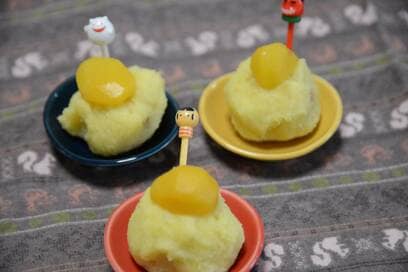 電子レンジでつくる栗きんとん。材料3つで驚くほど簡単です