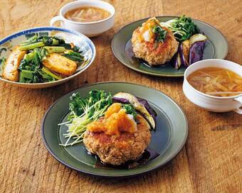 エノキ入り和風ハンバーグレシピ。糖質オフでもうま味たっぷりで大満足