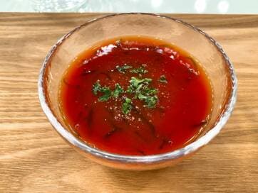 パック売りの「もずく酢」の超簡単アレンジ！スープやドレッシングに最高