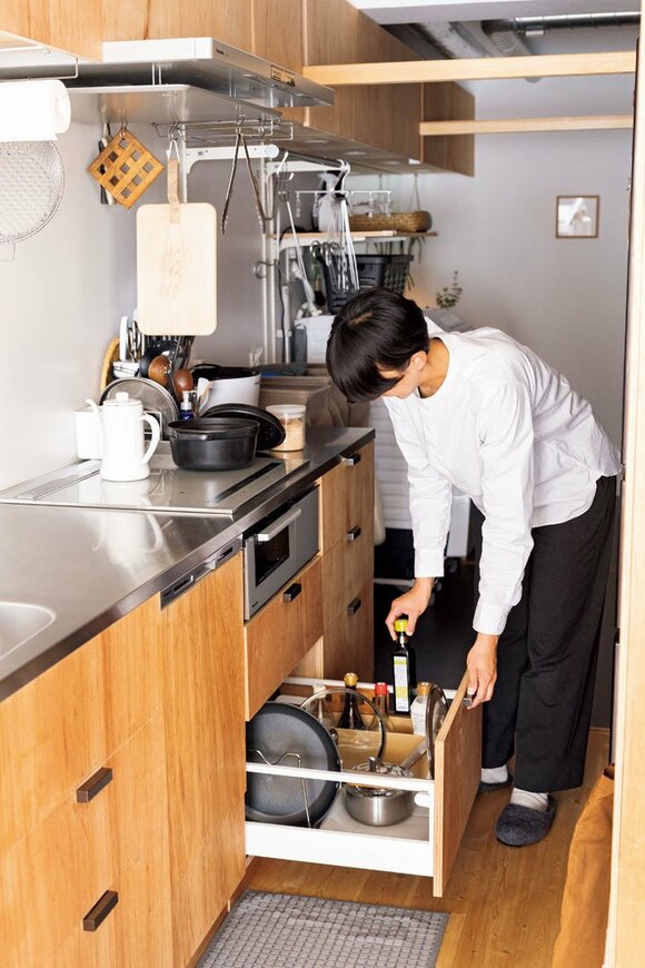 引き出しに調味料