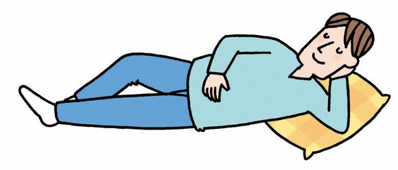 横になるときの姿勢
