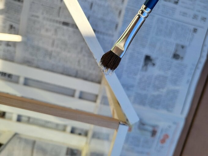 塗料がはれてしまった部分を補修