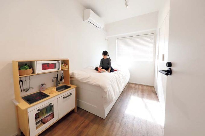 既存を生かしたシンプルな子ども部屋