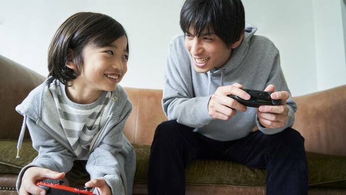 ゲームをしている様子