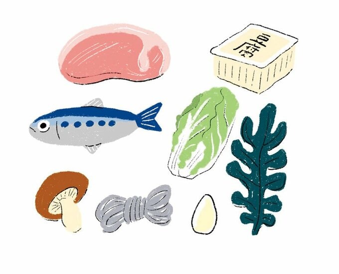 豆腐お肉海藻など