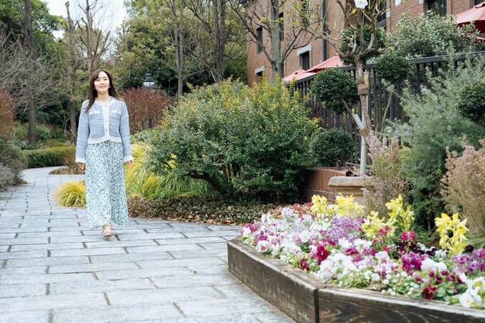 キリンビール工場の庭園