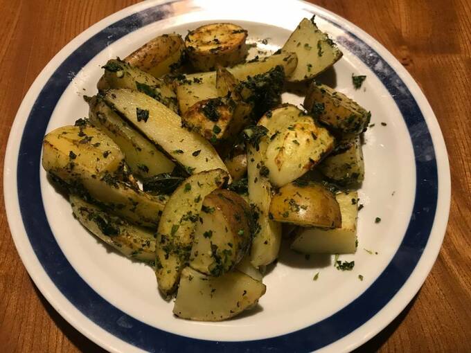 ジャーマンポテトジェノベーゼ風