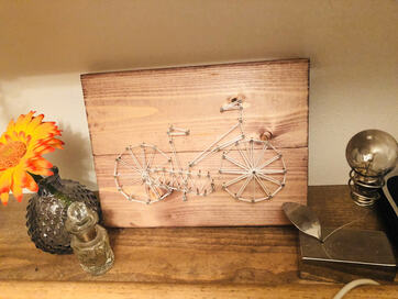 ストリングアートに挑戦！釘と糸で、楽しいインテリアに