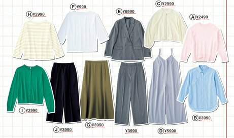 ユニクロ・GU・無印良品の「10着で着まわし」春コーデ。大人ファッションは品のよさがカギ