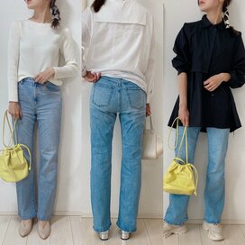 30代、40代にもはきやすいセミフレア。ユニクロの神デニムはコレだ！