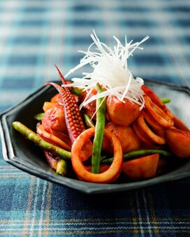 ＜イカとサトイモの麻婆風煮＞ご飯がすすむ！コクうま煮物！
