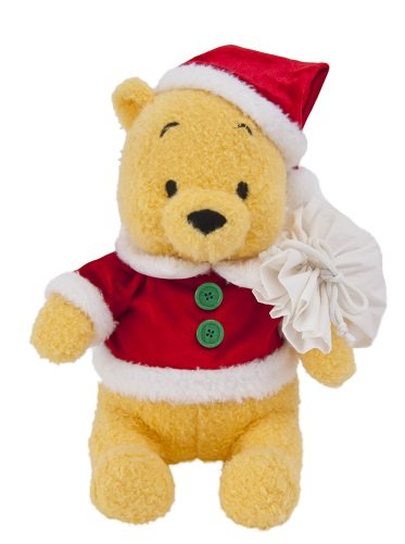 サンタクロースに扮したプーさん