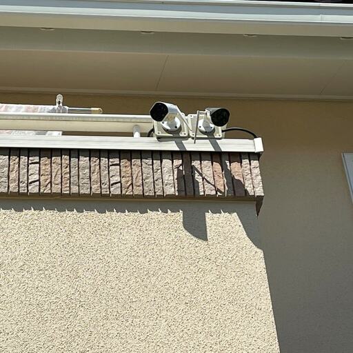 防犯カメラの映る範囲を確認