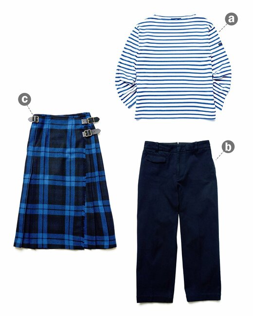 トップスとパンツとスカート