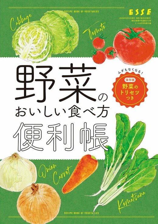 野菜のおいしい食べ方便利帳表紙