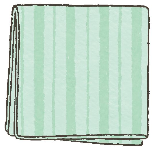 ハギレの代わりにハンカチ