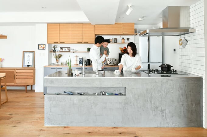 ニッチ付きキッチン