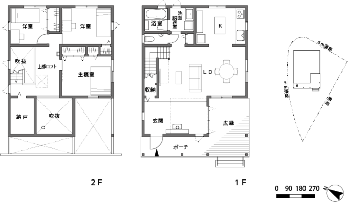 間取図と配置図