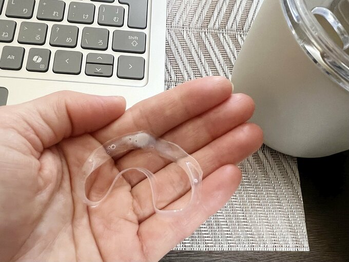 カップの滑り止めは水洗いではがれた