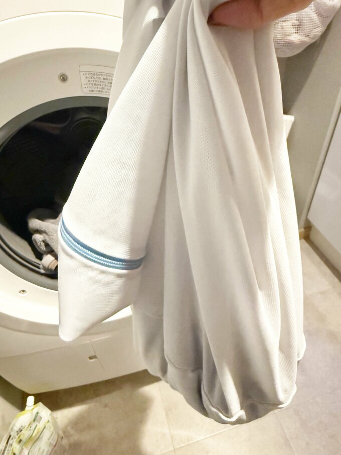 個人用ネットを使って、洗濯物が混じるのを解消