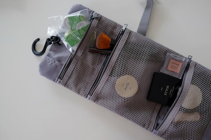 化粧品を収納した様子