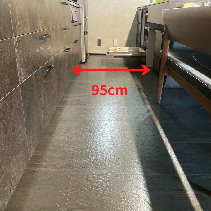 キッチンの通路幅