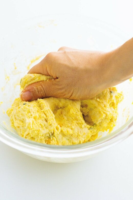 こねる&一次発酵