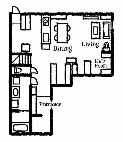 夏目さんの家の間取り図
