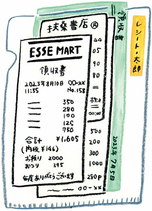 レシートイラスト