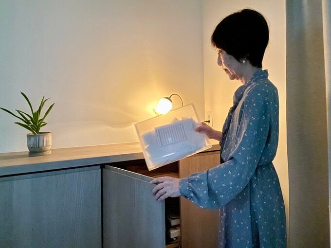 玄関の靴箱の整理