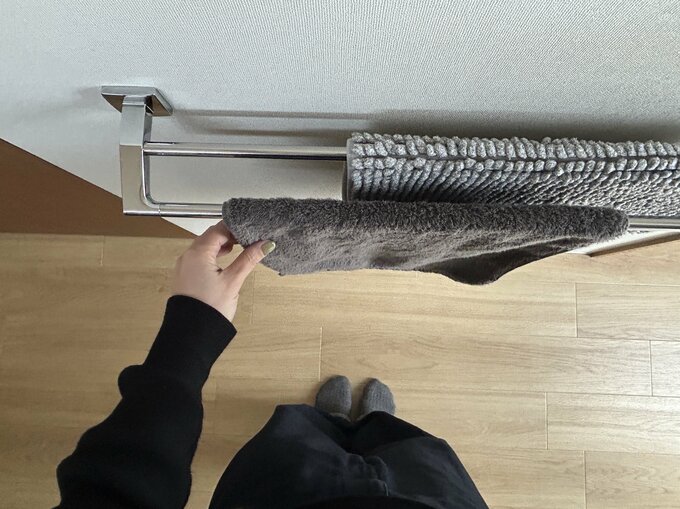 濡れたバスマットを干すのにもピッタリ