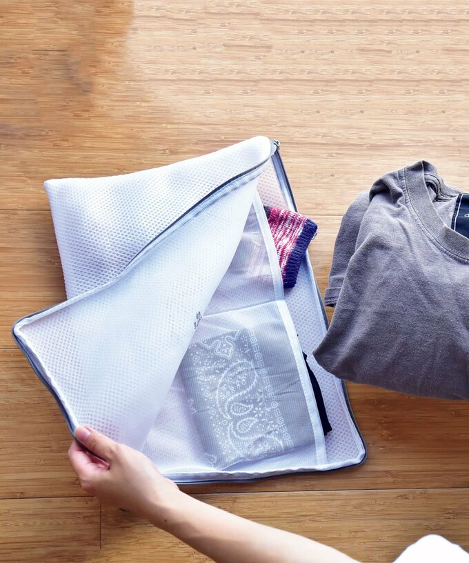 洗濯ポケットにハンカチ