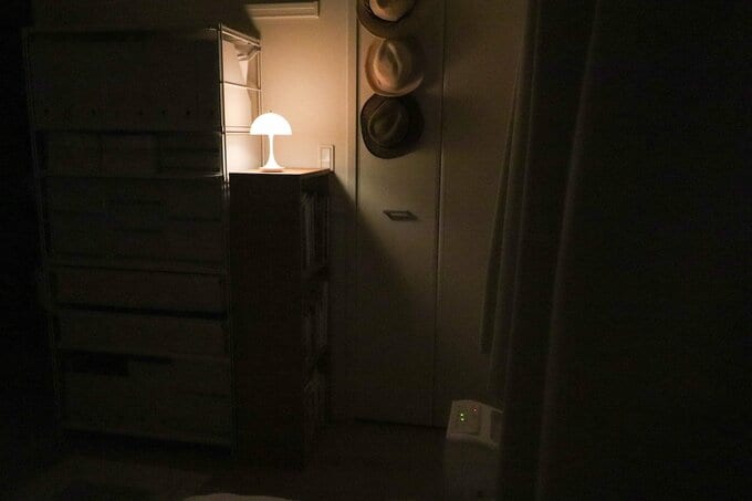 就寝の際の寝室