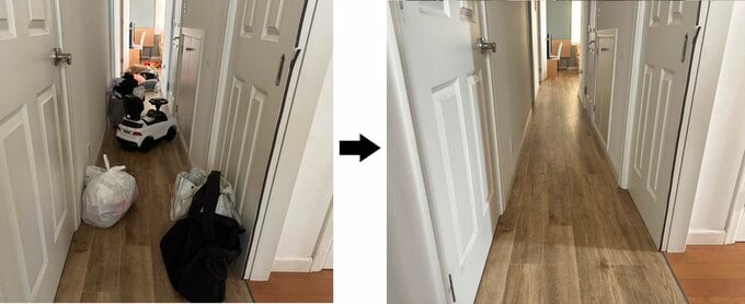廊下ビフォーアフター