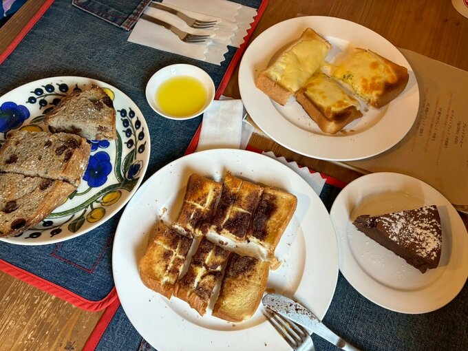 旅行先での朝ご飯