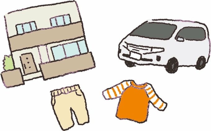 家、クルマ、洋服