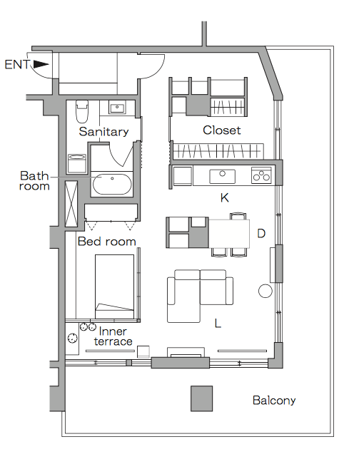 リノベーション後の間取り図