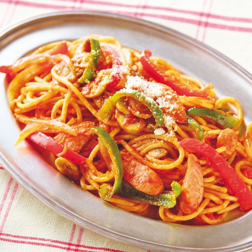 夏野菜たっぷりナポリタン