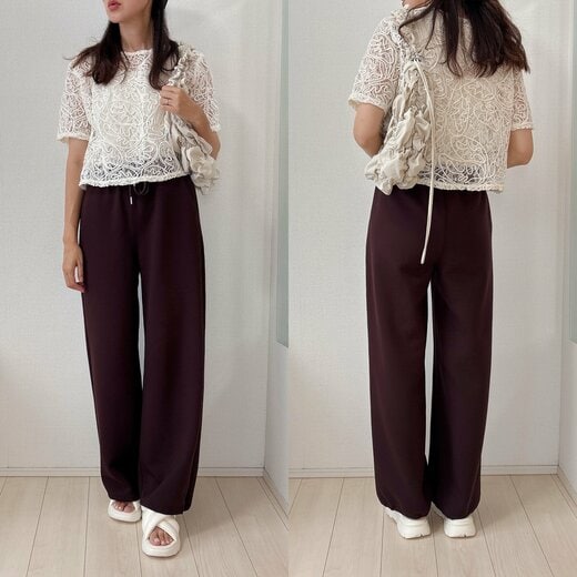 レースのトップス