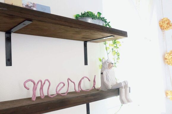 リリアンとワイヤーでつくるウールレター