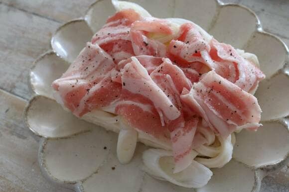 豚キムチうどん材料